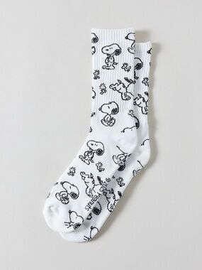 Peanuts Snoopy All Over Print Crew Socks